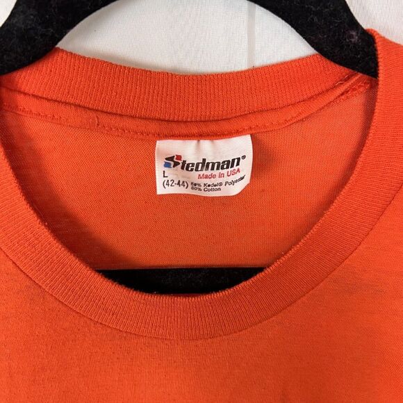 Vintage 80s distressed Halloween t shirt single stitch BOO L thrashed distressed - Picture 4 of 12